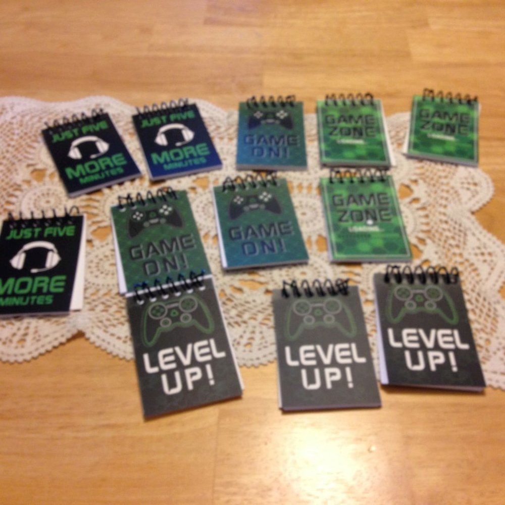 12 new mini notepads for gamers